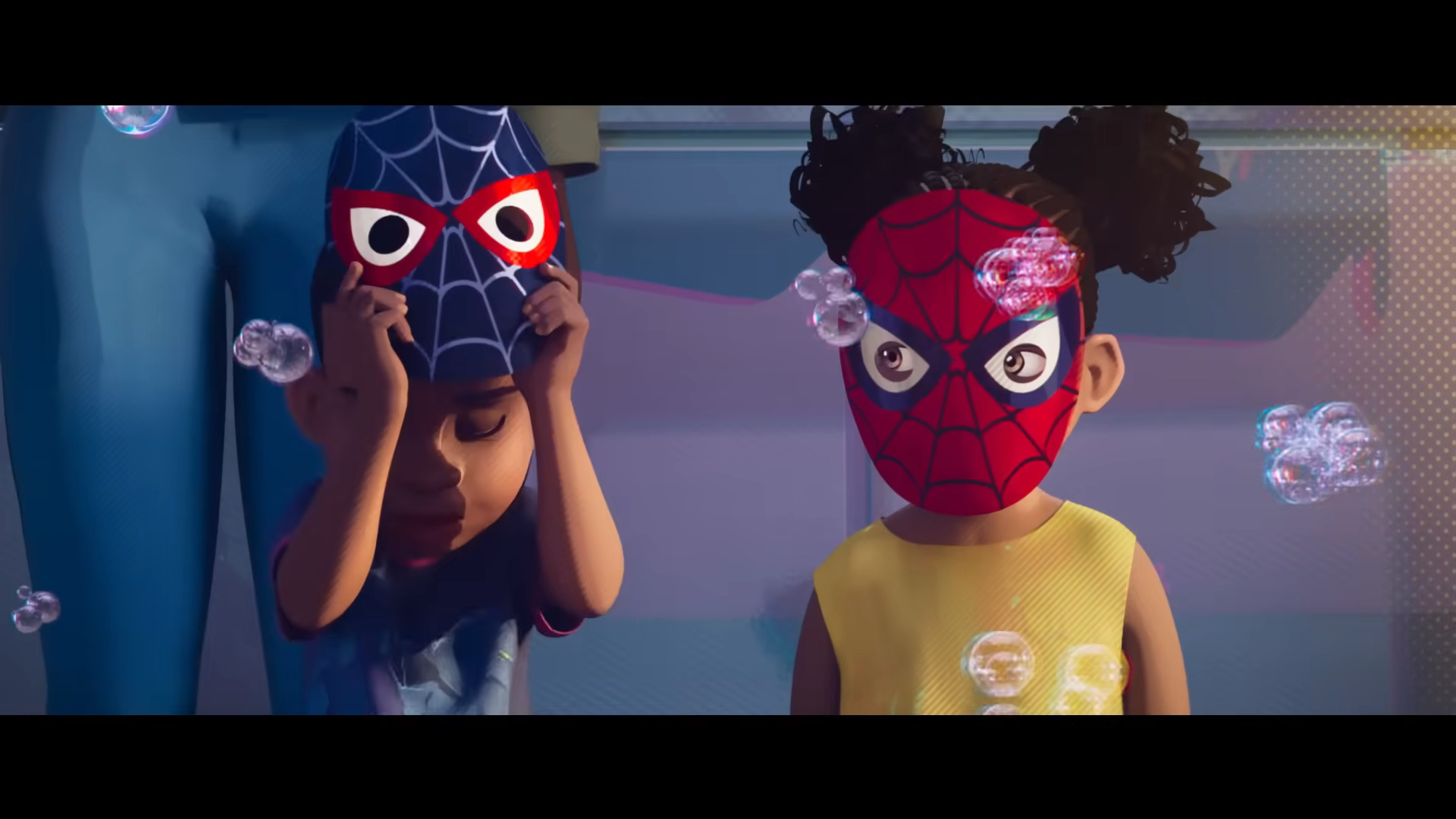 A young fan loses faith in Miles Morales in Spider-Man: Across the Spider-Verse (2023), Sony Animation