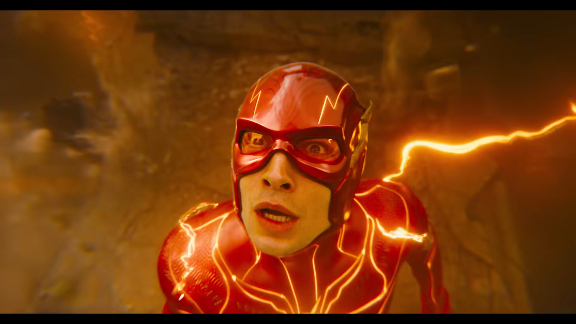 Flash (Ezra Miller) realizes he has to save a nursery ward's worth of infants in The Flash (2023), Warner Bros. Pictures