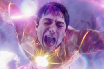 Barry Allen (Ezra Miller) is tortured by The Dark Flash (Ezra Miller) in The Flash (2023), Warner Bros. Pictures
