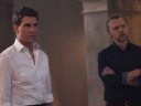 Tom Cruise and Simon Pegg in Mission: Impossible Dead Reckoning - Part One from Paramount Pictures and Skydance.