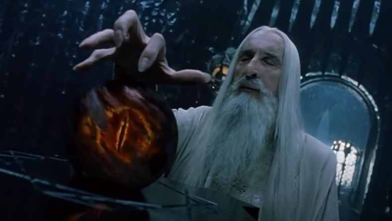 Christopher Lee as Saruman in The Lord of the Rings: The Fellowship of the Ring Extended Edition (2002), New Line Cinema