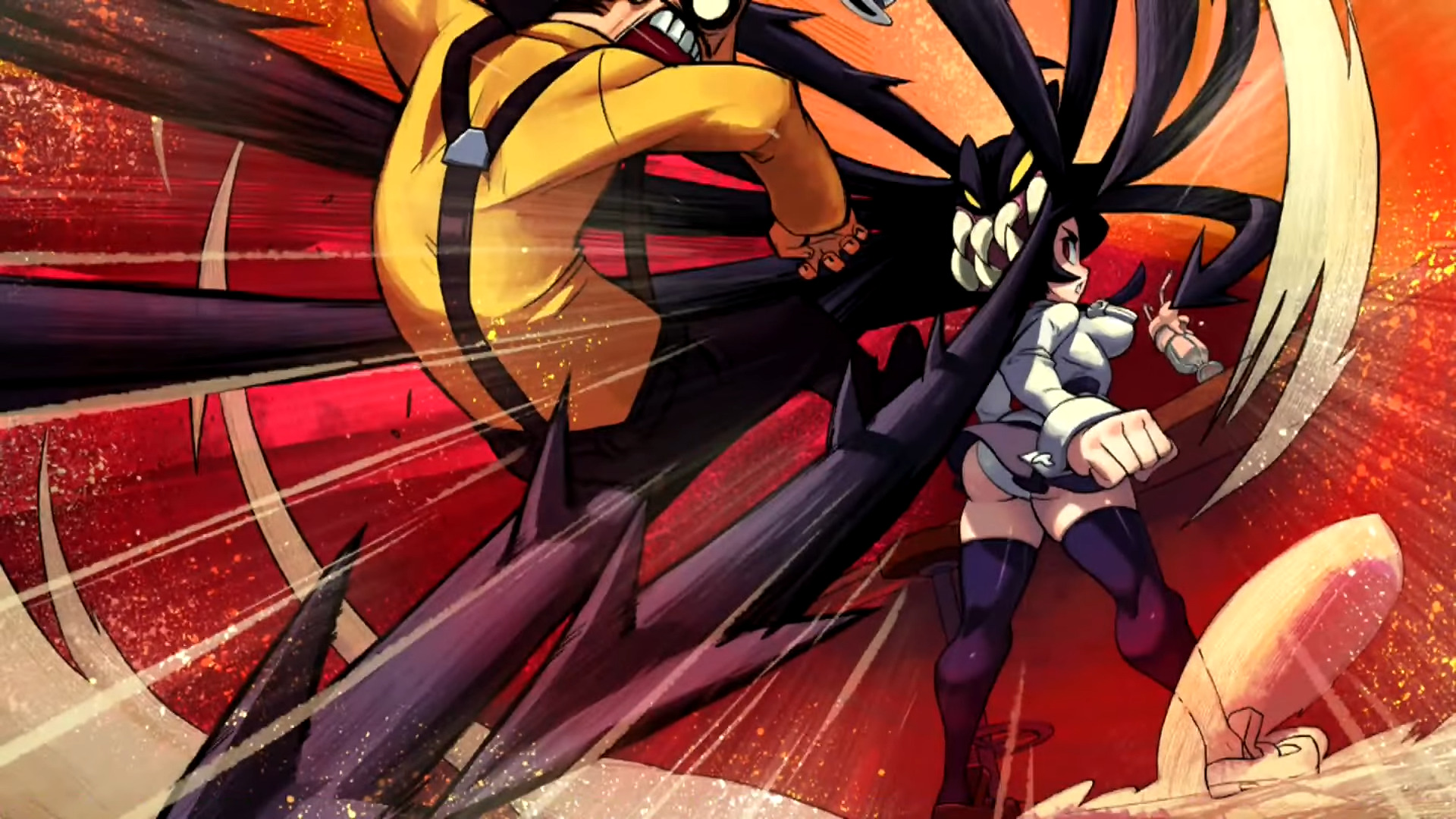 Filia deals with a man who won't take no for an answer in Skullgirls: 2nd Encore (2013), Autumn Games