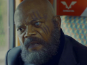 Nick Fury (Samuel L. Jackson) plans his next move in Secret Invasion Season 1 Episode 2 "Promises" (2023), Marvel Entertainment