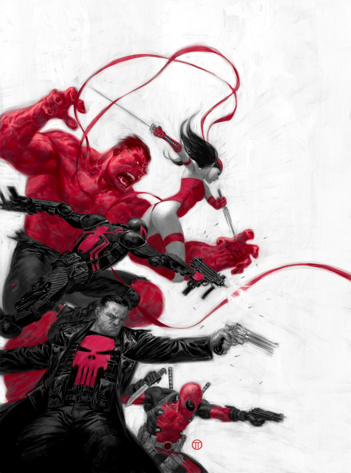 General Ross assembles a new incarnation of the titular team on Julian Tedesco's cover to Thunderbolts Vol. 2 #1 "Enlisted" (2012), Marvel Comics