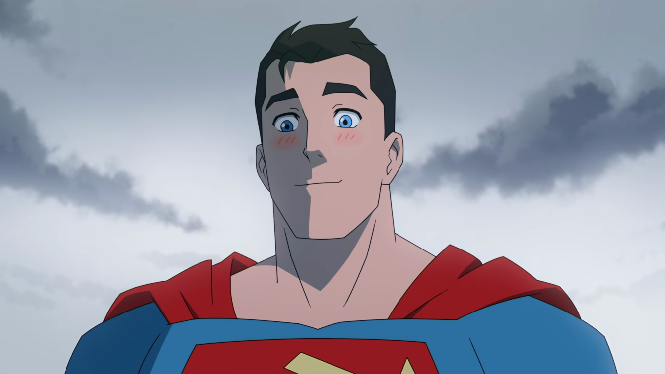 Superman (Jack Quaid) dons his costume for the first time in My Adventures with Superman Season 1 Episode 2 "My Interview with Superman" (2023), DC Animation