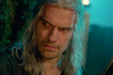 Geralt (Henry Cavill) seeks information in The Witcher Season 3 Episode 1 "Shaerrawedd" (2023), Netflix