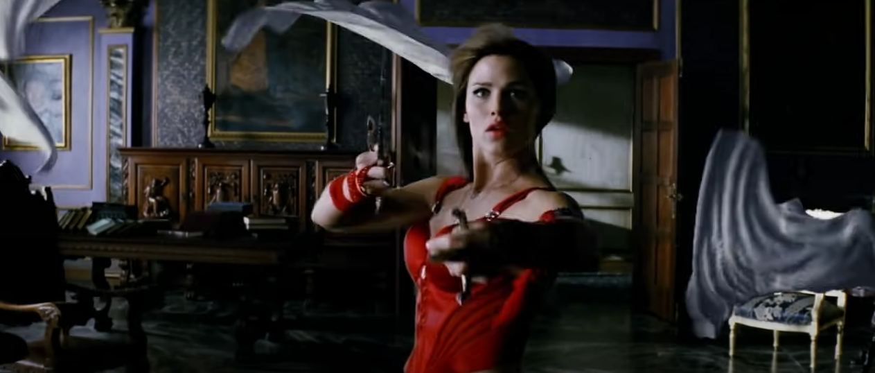 Jennifer Garner como Elektra em Elektra (2005), 20th Century Fox