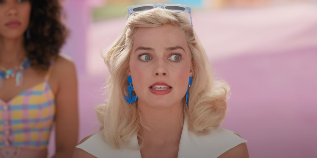 Margot Robbie as Stereotypical Barbie in Barbie (2023), Warner Bros. Pictures