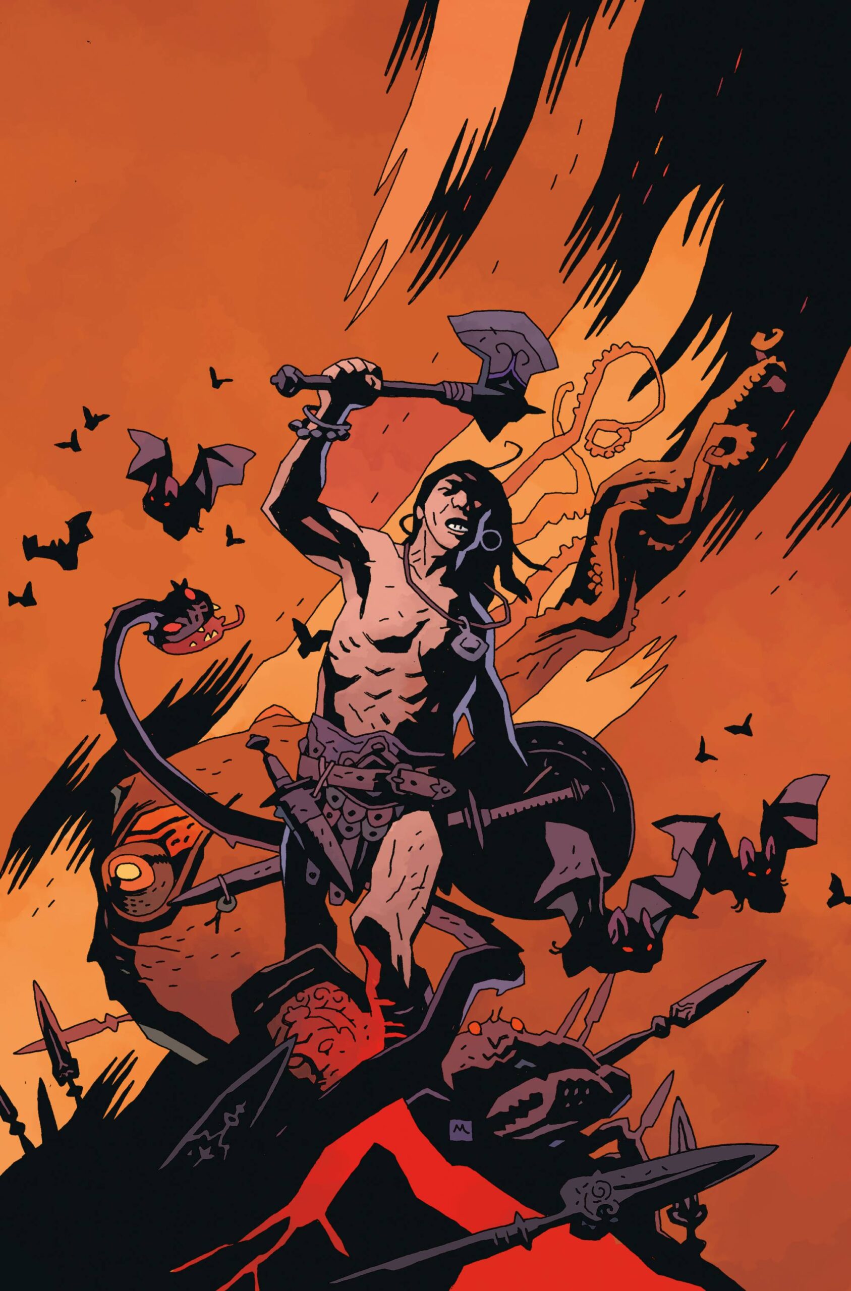 Conan, o Bárbaro #1 FOC Capa por Mike Mignola (2023), Titan Comics