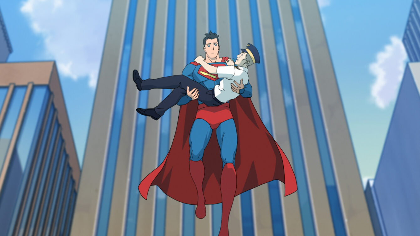 Superman (Jack Quaid) em My Adventures with Superman (2023), Warner Bros. Animation