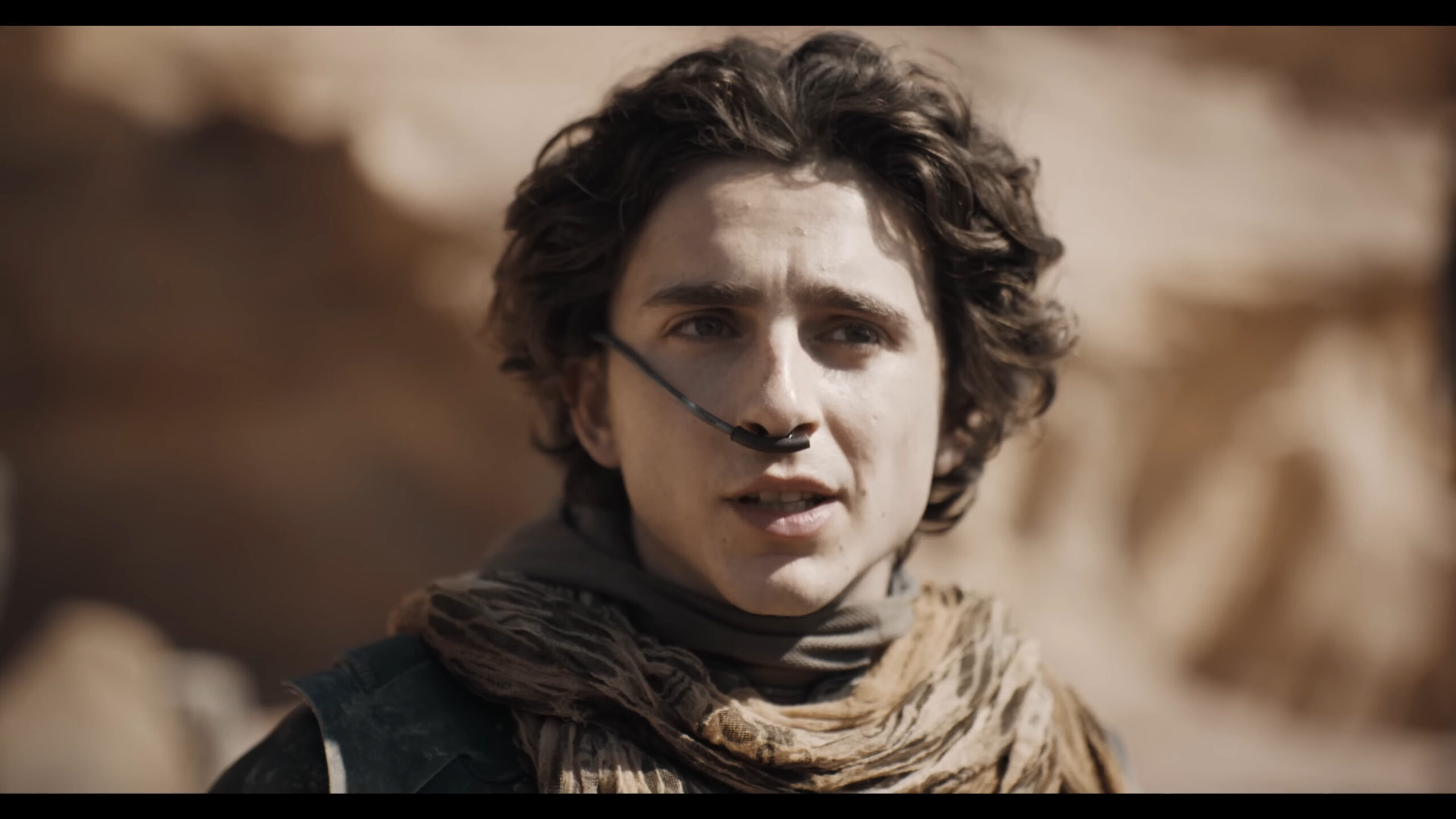 Paul Atreides (Timothée Chalamet) attempts to reason with the Fremen in Dune: Part Two (2023), Warner Bros. Discovery