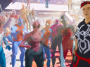 The Spider-Society prepares to strike in Spider-Man: Across the Spider-Verse (2023), Sony Animation