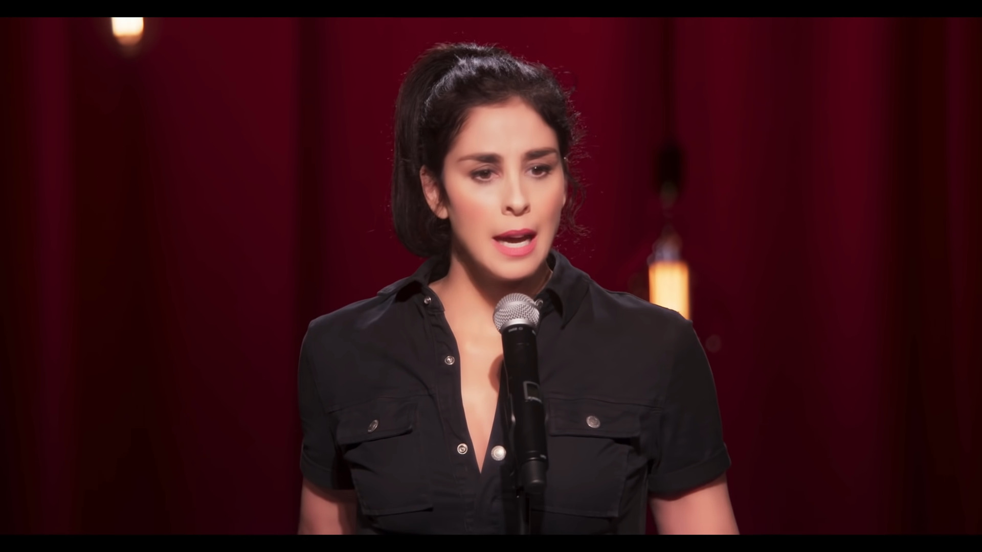 Sarah Silverman recounts a past experience for her Netflix special A Speck of Dust