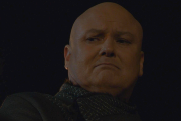 Varys (Conleth Hill) prepares to accept his fate in Game of Thrones Season 8 Episode 5 “The Bells” (2019), HBO