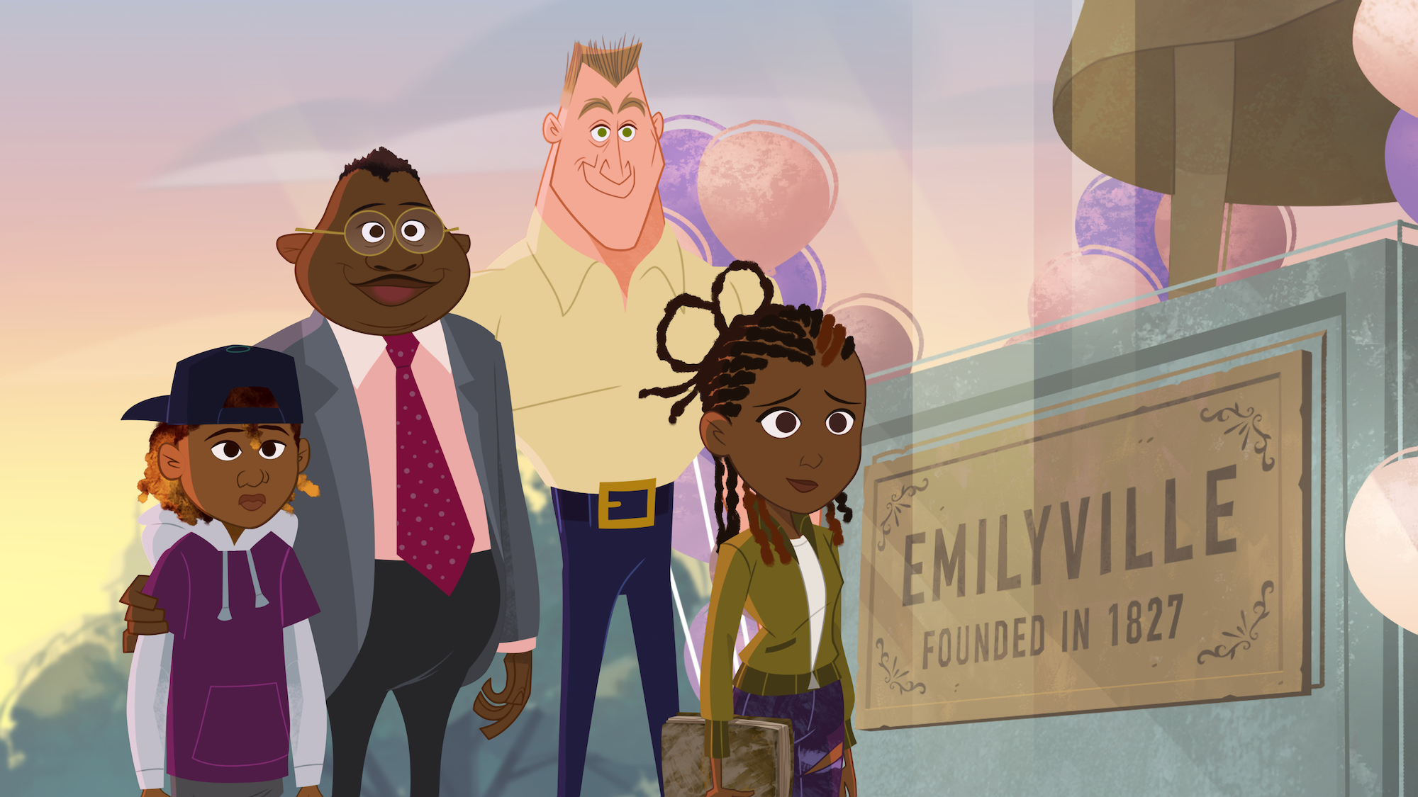 THE PROUD FAMILY: LOUDER AND PROUDER - “Juneteenth” (Disney)KG (Artist Dubose), RANDALL (Billy Porter), BARRY (Zachary Quinto), MAYA (Keke Palmer)