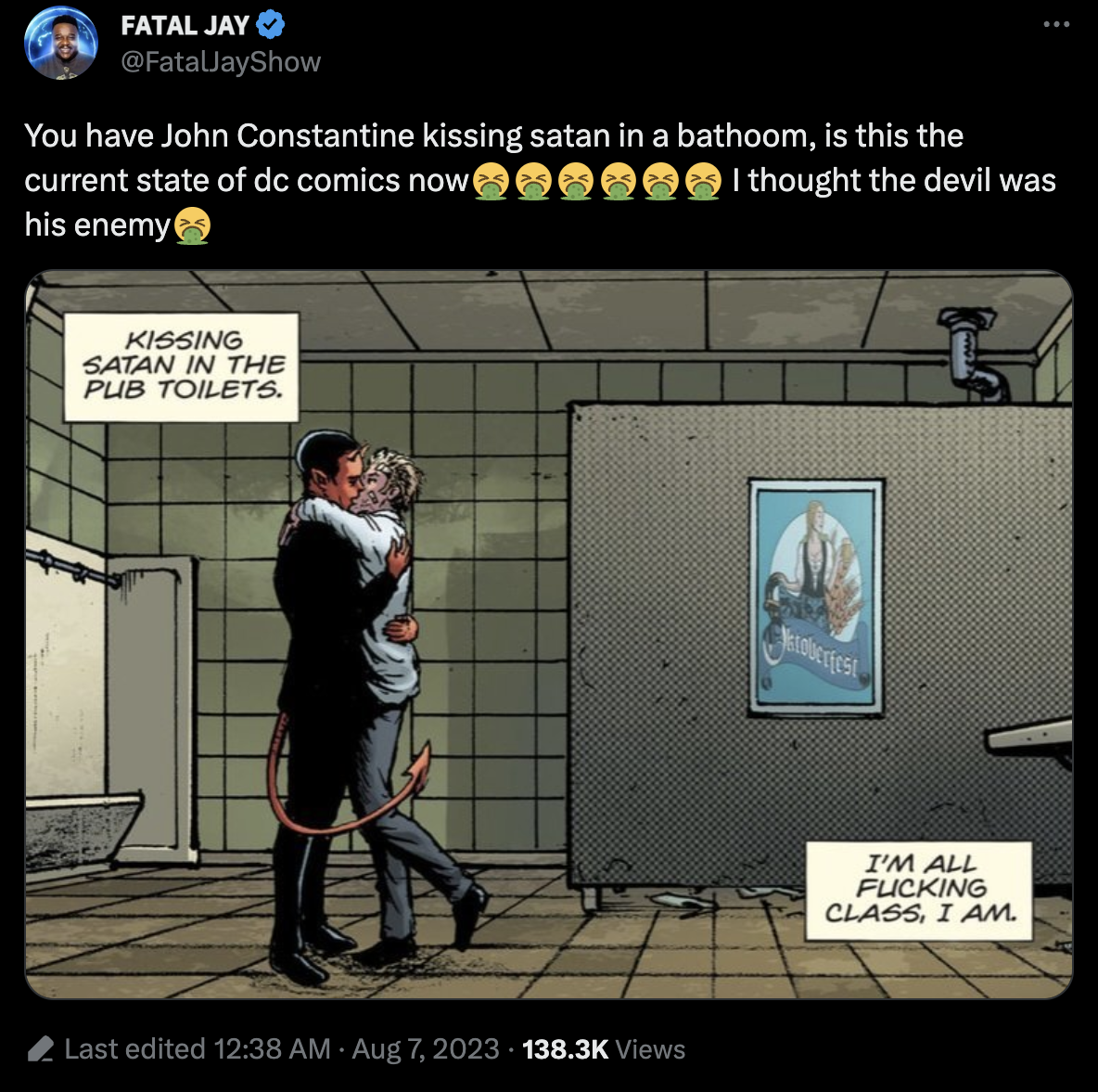 @FatalJayShow fala sobre Constantine da DC via Twitter