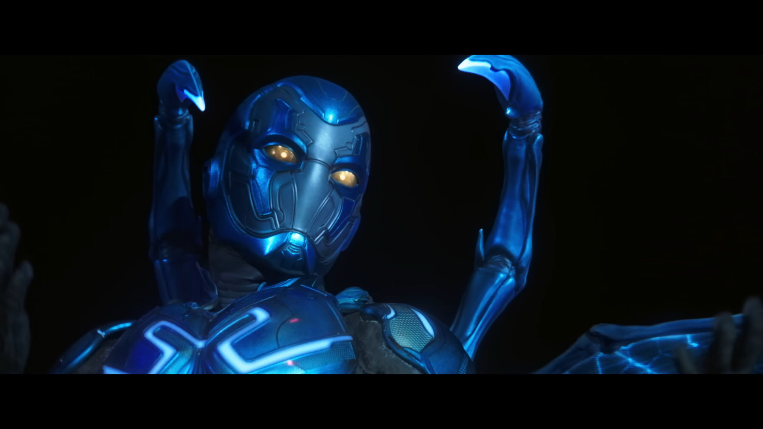 Jamie Reyes (Xolo Maridueña) armors up in Blue Beetle (2023), DC Studios