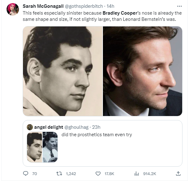 Bradley Cooper Accused of 'Ethnic Cosplay' Over Leonard Bernstein Role
