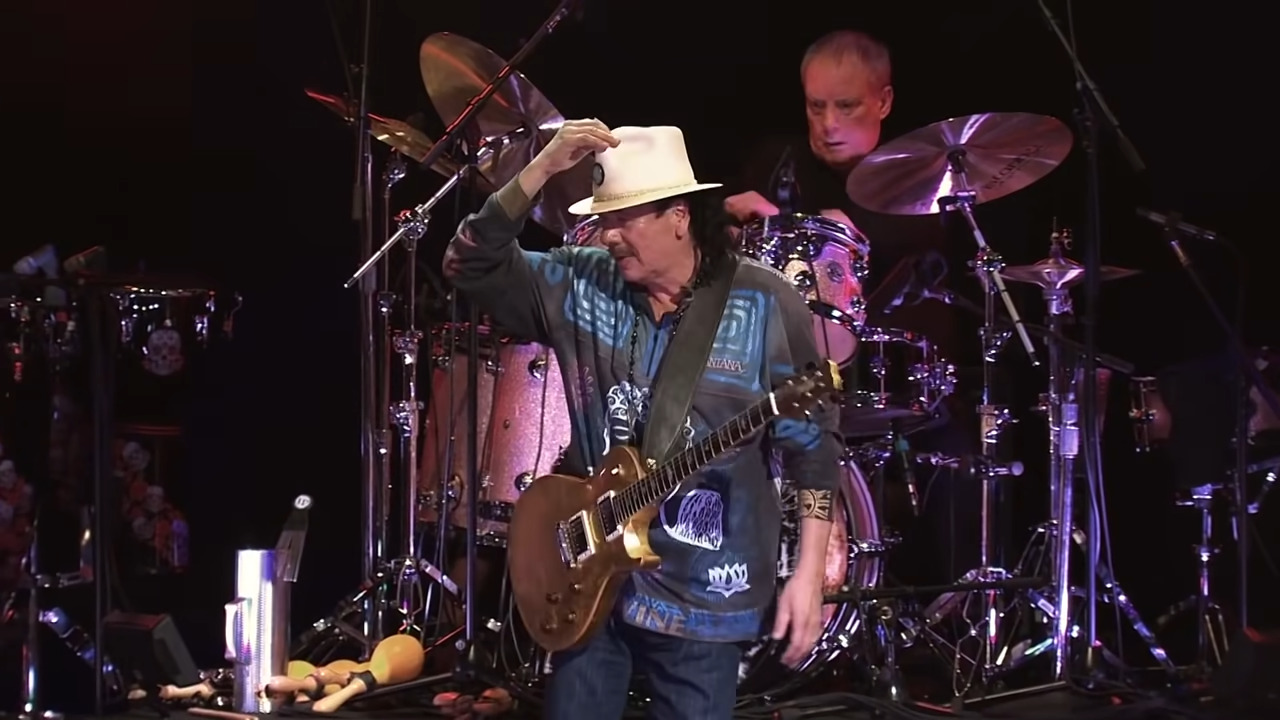 Carlos Santana performs at the House of Blues Las Vegas in 2016