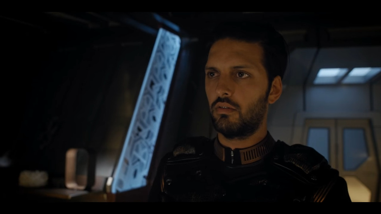 Voq (Shazad Latif) attempts to deceive Michael Burnham (Sonequa Martin-Green) in Star Trek: Discovery Season 1 Episode 11 "The Wolf Inside" (2018), CBS/Paramount