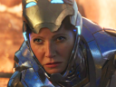 Pepper Potts (Gwenyth Paltrow) dons the Rescue armor in Avengers: Endgame (2019), Marvel Entertainment