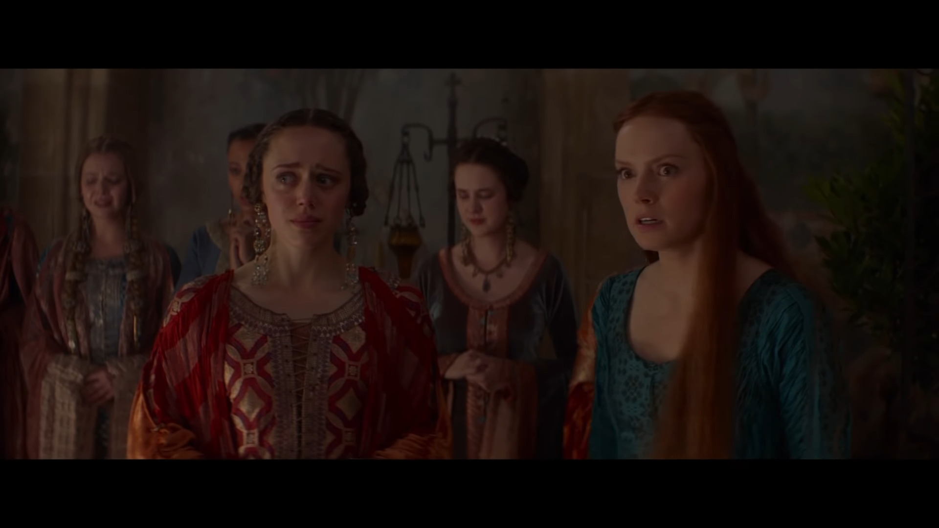 Ophelia (Daisy Ridley) learns of King Hamlet's (Nathaniel Parker) death in Ophelia (2018), Covert Media