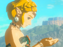 Princess Zelda (Patricia Sommerset) steels herself for the adventure ahead in The Legend of Zelda: Tears of the Kingdom (2023), Nintendo