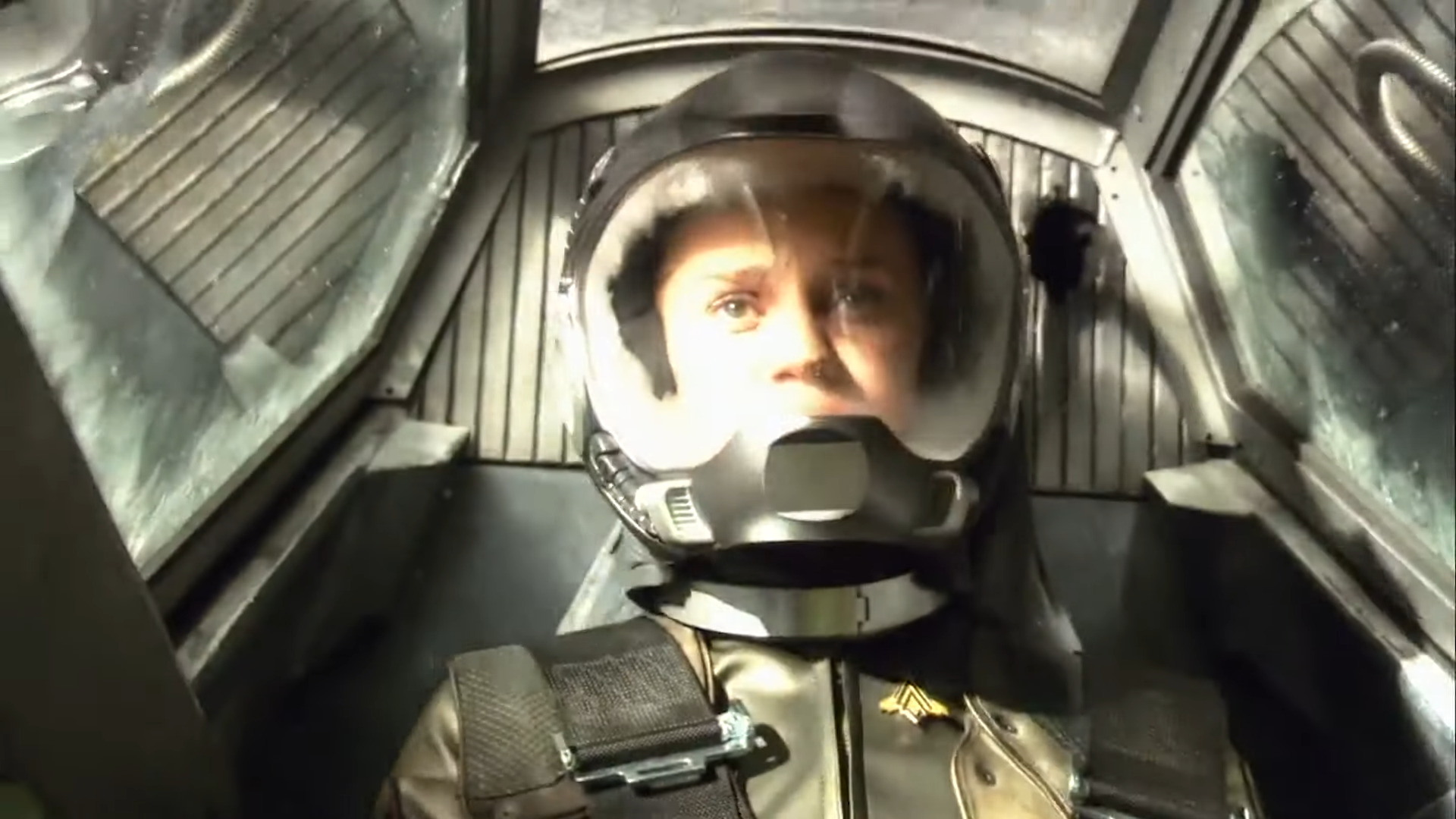 Starbuck (Katee Sackhoff) confronts her death in Battlestar Galactica Season 3 Episode 17 "Maelstrom" (2007), Universal