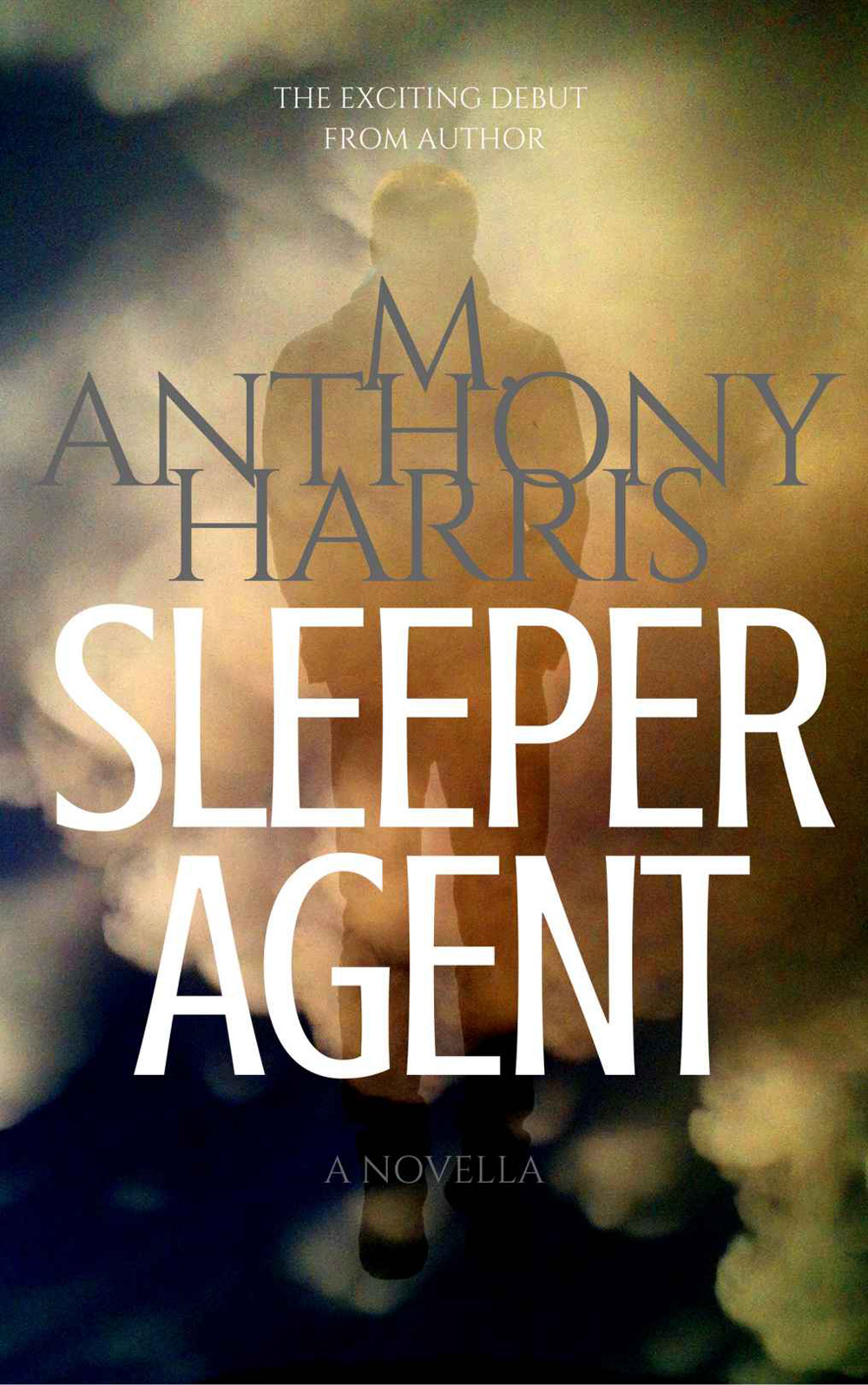 A shadowy spy walks through fog on the cover of 'Sleeper Agent.'