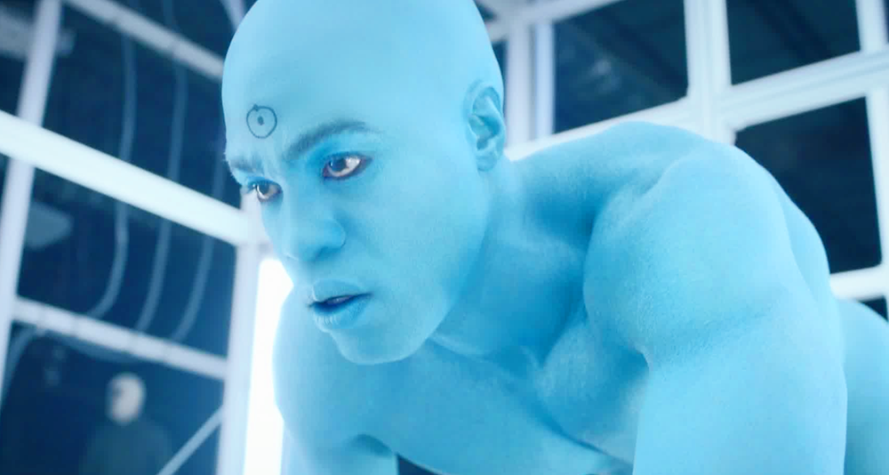Doctor Manhattan (Yahya Abdul-Mateen II) is captured by The Kavalary in Watchmen Season 1 Episode 9 "See How They Fly" (2019), HBO