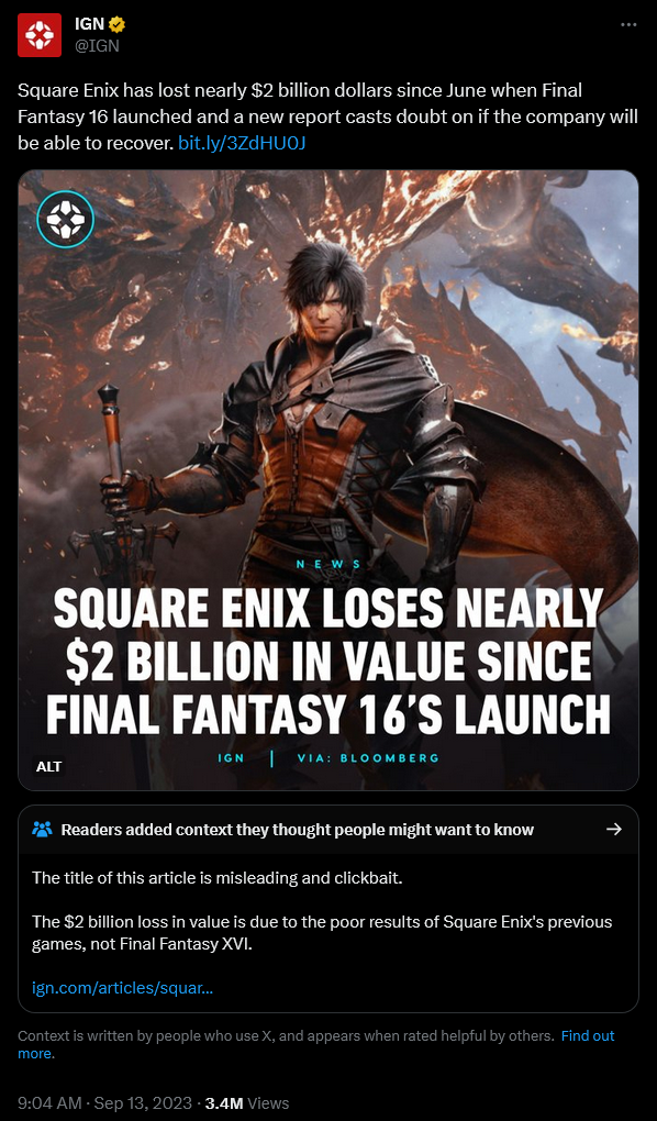 IGN revs up its hatred for the Japanese in a report on Square Enix's recent financial troubles.