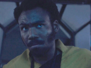 Lando Calrissian (Donald Glover) prepares to make a jump to hyperspace n Solo: A Star Wars Story (2018), Lucasfilm