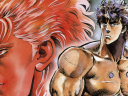 Kenshiro and Rei prepare to face off on Buronson's cover to Fist of the North Star Vol. 9 (1985), Shueisha