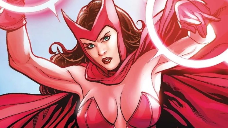 The Scarlet Witch puts an end to yet another super villain rampage in Avengers vs. X-Men Vol. 1 #0 "Prologue" (2012), Marvel Comics. Words by Brian Michael Bendis and Jason Aaron, art by Frank Cho, Jason Keith, and Chris Eliopoulos.