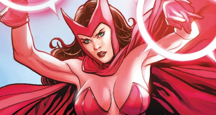 The Scarlet Witch puts an end to yet another super villain rampage in Avengers vs. X-Men Vol. 1 #0 "Prologue" (2012), Marvel Comics. Words by Brian Michael Bendis and Jason Aaron, art by Frank Cho, Jason Keith, and Chris Eliopoulos.