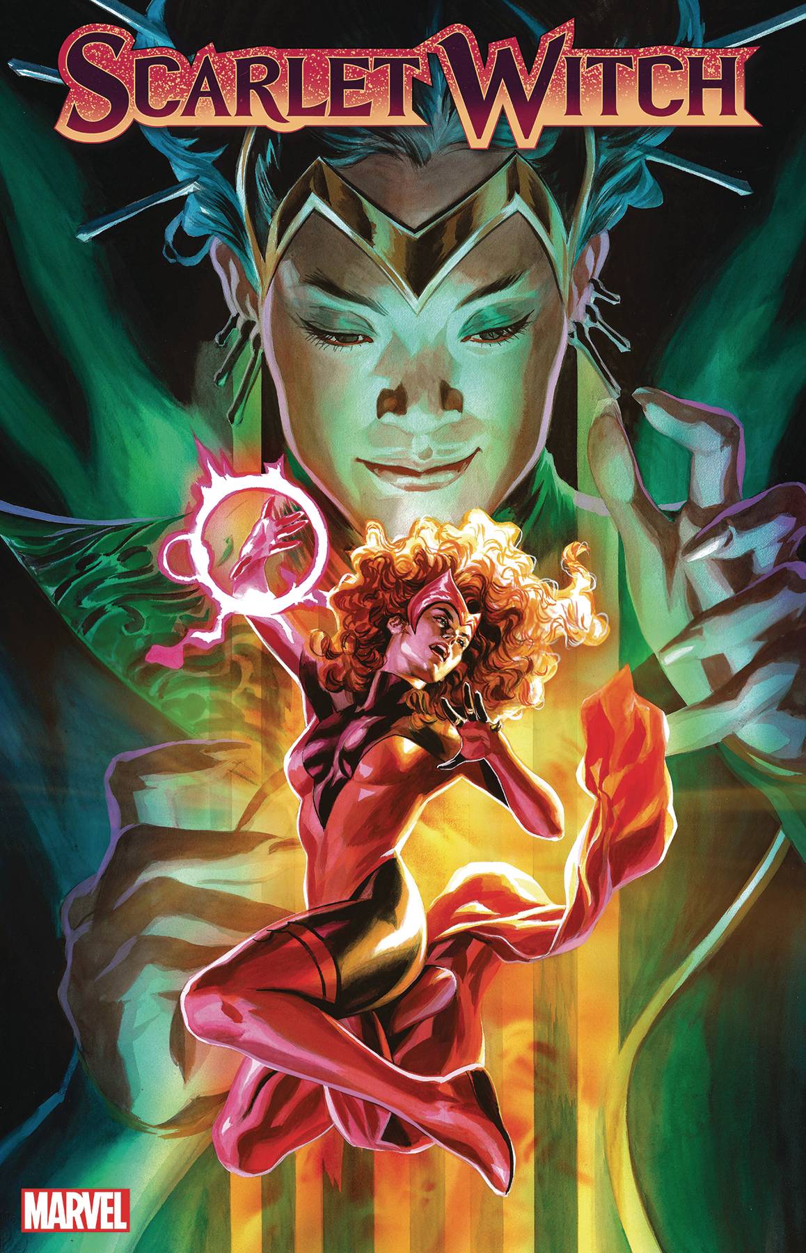 Arte da capa da Feiticeira Escarlate #10 de Felipe Massafera (2023), Marvel Comics