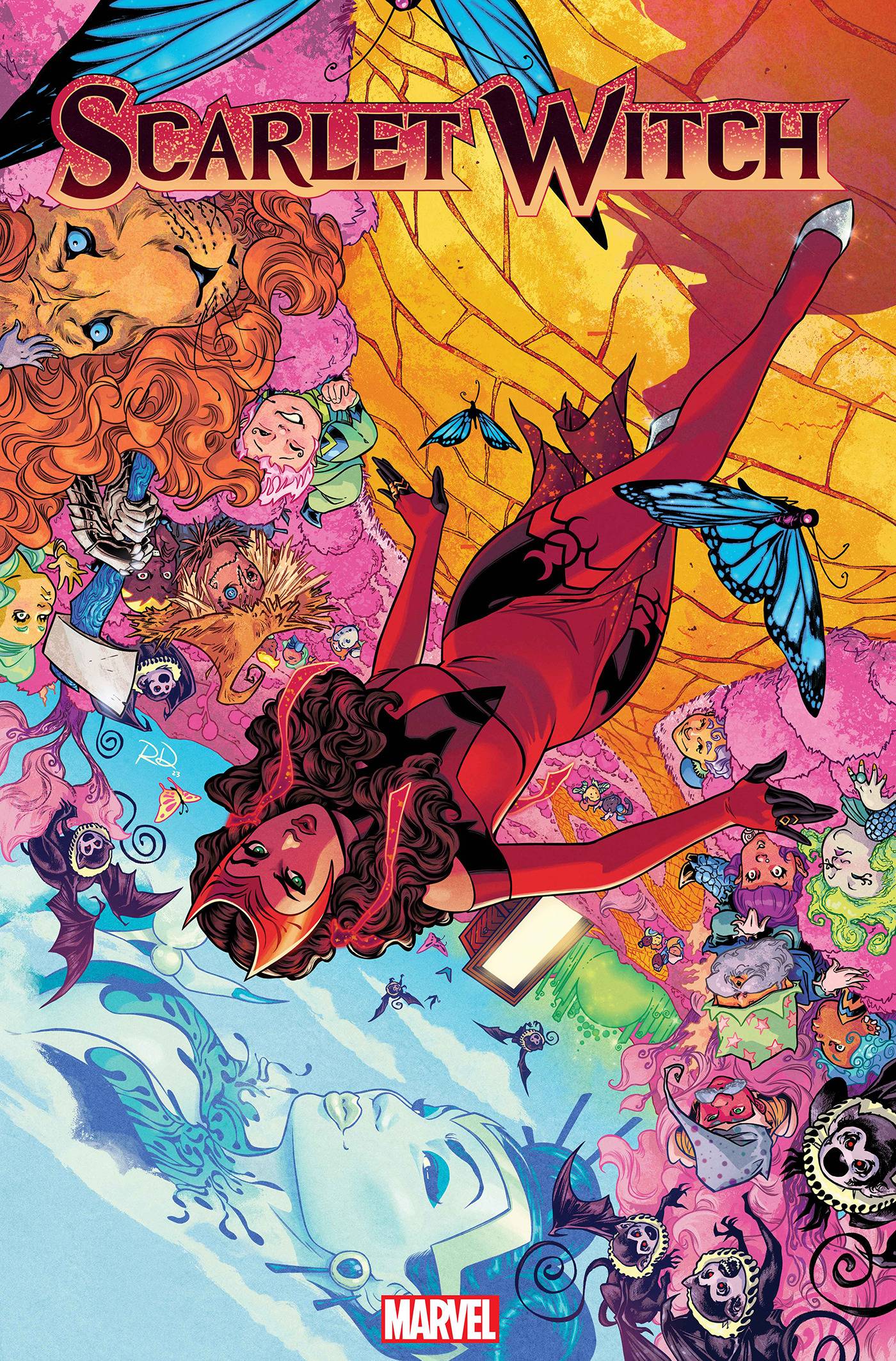 Arte da capa da Feiticeira Escarlate #7 por Russell Dauterman (2023), Marvel Comics