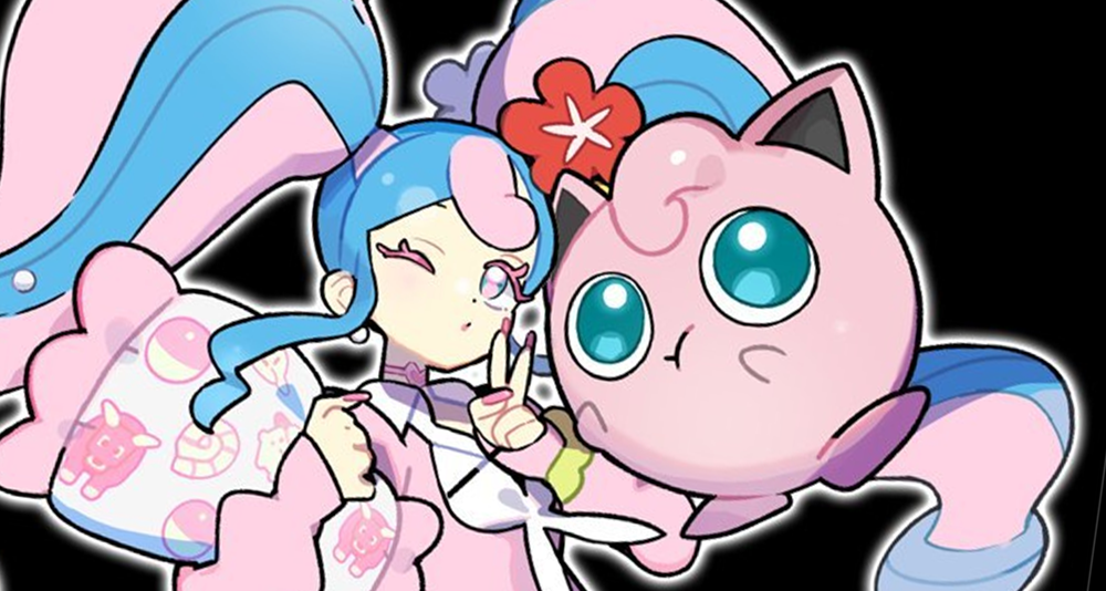 Crypton Future Media's Hatsune Miku with Pokemon's Jiggylypuff profile for Pokémon feat. Hatsune Miku Project VOLTAGE 18 Types/Songs by Megumi Mizutani