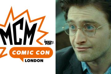 MCM London Comic-Con Official Logo / Harry Potter (Daniel Radcliffe) sees his son off to Hogwarts in Harry Potter and the Deathly Hallows - Part 2 (2010), Warner Bros. Pictures