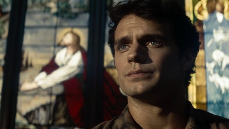 Clark Kent (Henry Cavill) seeks for guidance at church in Man of Steel (2013), Warner Bros. Pictures