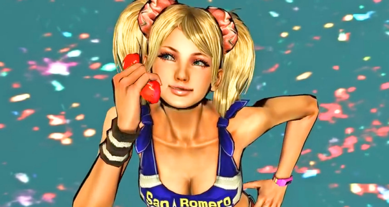 Juliet (Tara Strong) answers the call in Lollipop Chainsaw (2012), Kadokawa Games