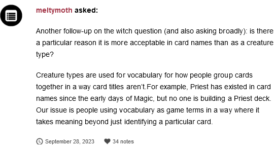 'Magic: The Gathering' head designer Mark Rosewater weighs in on Wizards of the Coast's plans for the terms "witch", "druid", and "shaman".