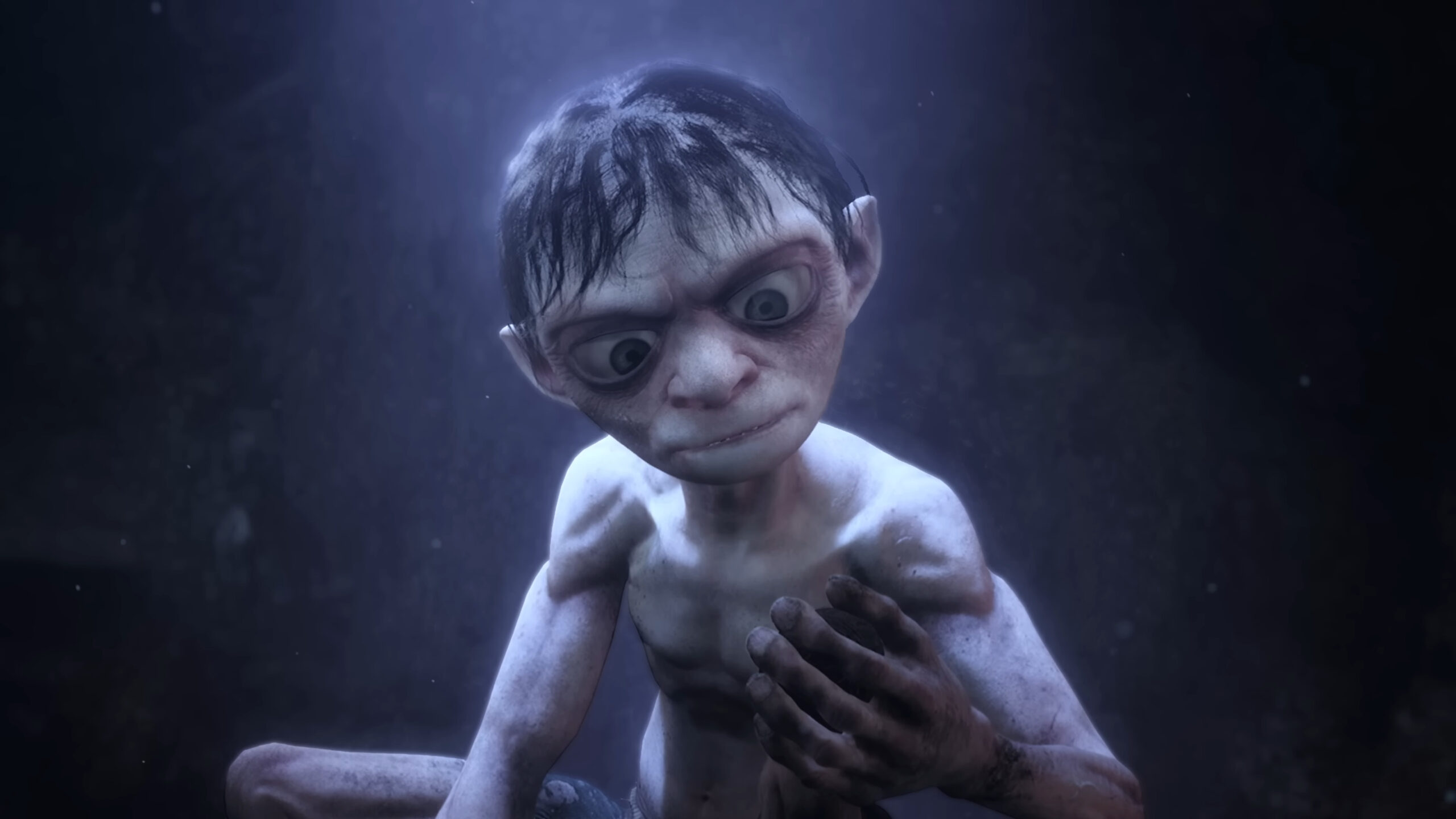 Gollum (Wayne Forester) weighs his options in The Lord of the Rings: Gollum (2023), Daedalic 