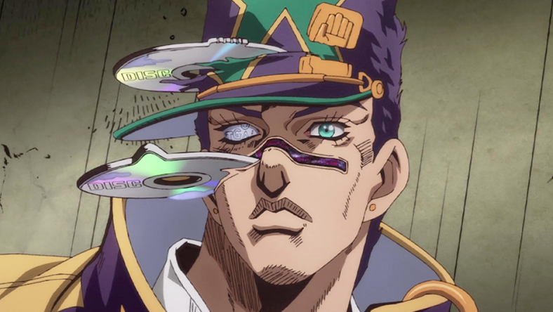 Jotaro (Daisuke Ono) is struck by Whitesnake in Jojo's Bizarre Adventure Part 6: Stone Ocean Episode 5 "Prisoner of Love" (2021), David Productions