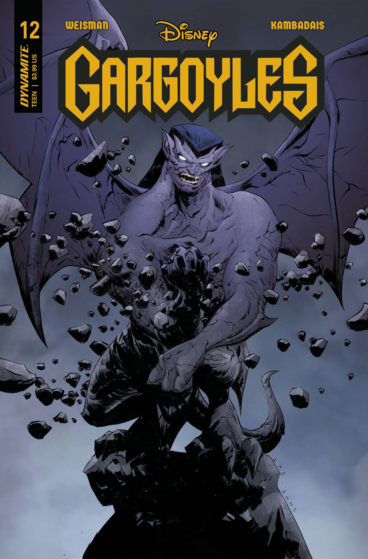 Goliath breaks free on Jae Lee's cover to Gargoyles: Season 4 Vol. 1 #1 (2023), Dynamite Comics