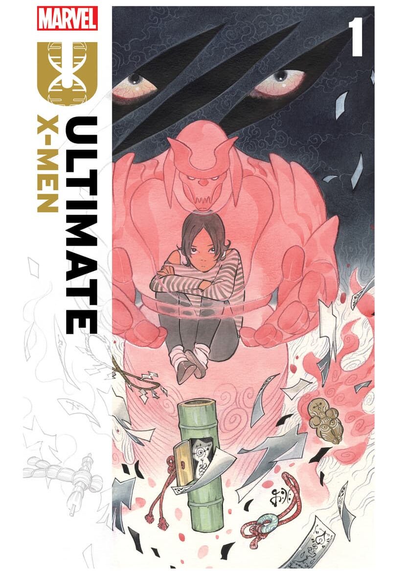 Armor finds her powers manifesting on Peach Momoko's cover to Ultimate X-Men Vol. 2 #1 (2024), Marvel Comics