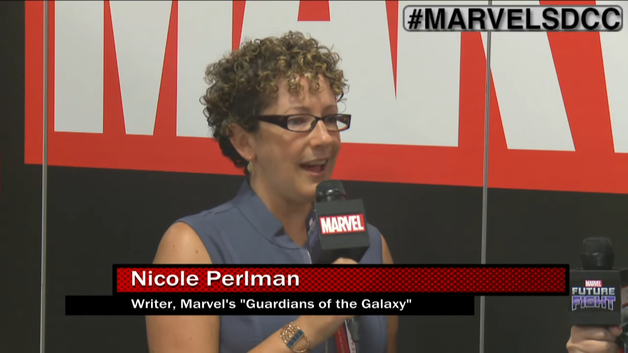  Nicole Perlman Shares "Guardians of the Galaxy" Secrets on Marvel LIVE! at San Diego Comic-Con 2015 