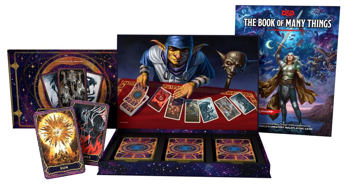 Wizards of the Coast unveils the contents of their The Deck of Many Things expansion set