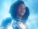 Monica Rambeau (Teyonnah Parris) unleashes her Photon powers in The Marvels (2023), Marvel Entertainment