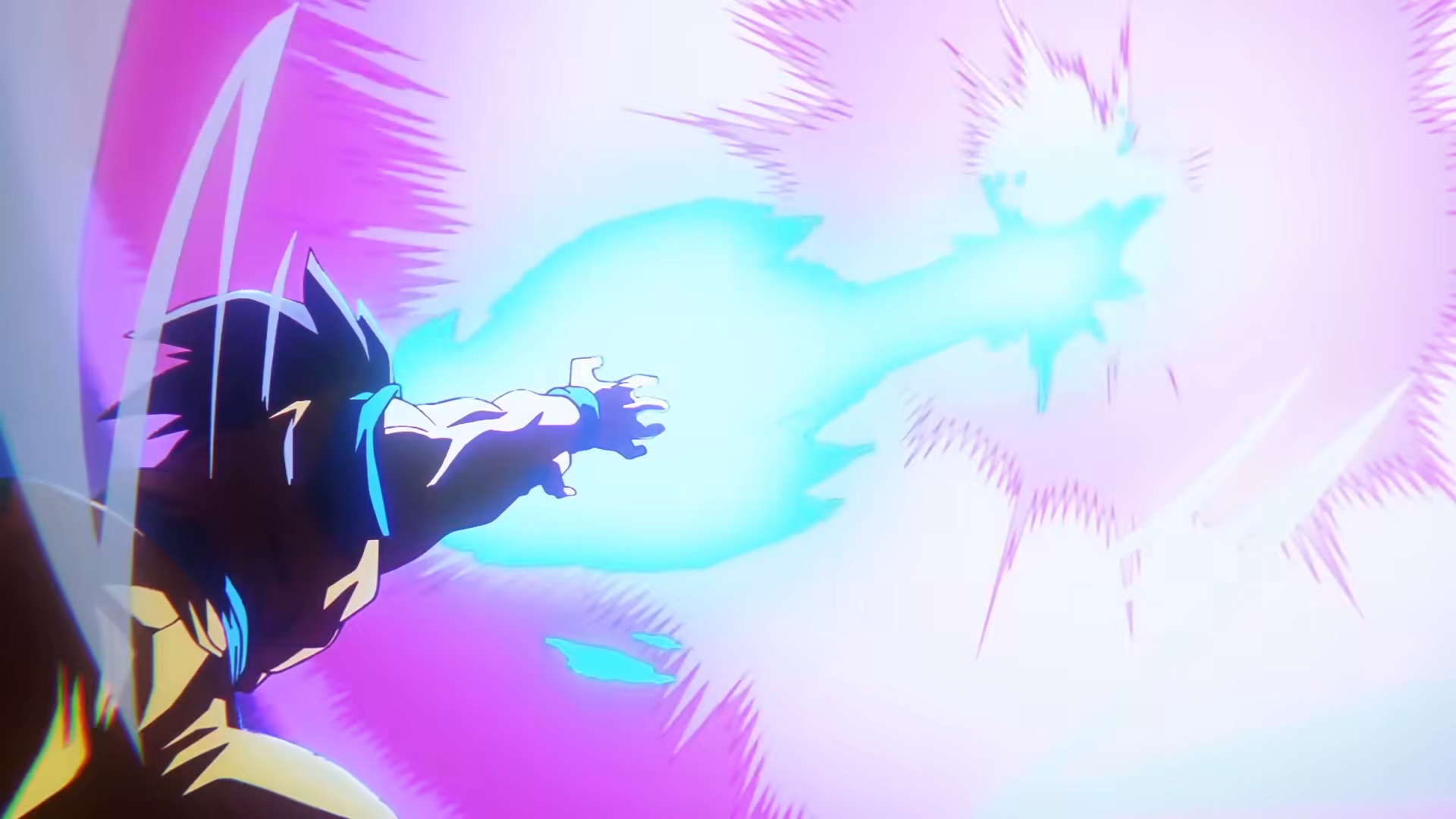 Goku (Masako Nozawa) counters Vegeta's (Ryō Horikawa) Galick Gun with his Kamehameha in Dragon Ball Daima (2024), Toei Animation